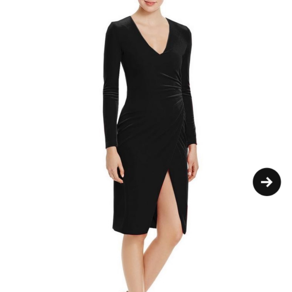 Black Halo Miramar Velvet Sheath Dress - Picture 4 of 5